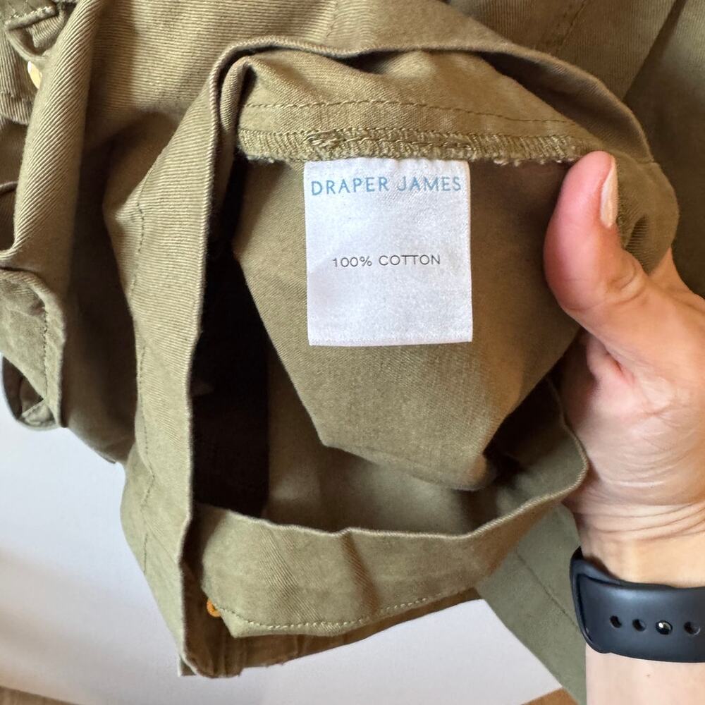 Draper James Field Jacket in Green Twill Size 3X - Picture 5 of 6